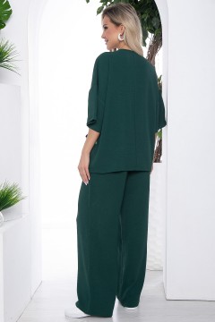 Костюм зелёный с брюками и блузкой Lady Taiga(фото4)