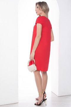 Платье красное А-силуэта Lady Taiga(фото4)
