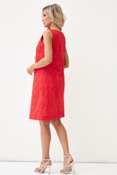 Платье летнее красное без рукавов Lona(фото4)