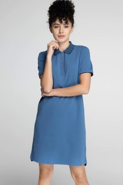 Платье-поло голубое Forward