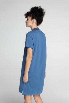 Платье-поло голубое Forward(фото3)