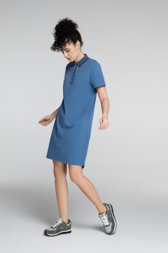 Платье-поло голубое Forward(фото2)