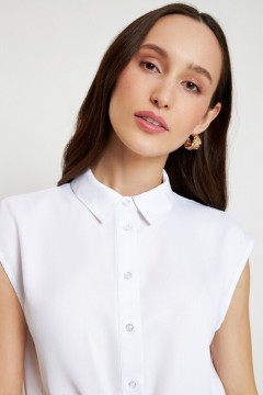 Блузка белая с завязками 10200270373 Concept Club(фото3)