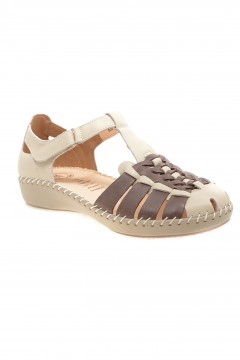 Босоножки бежево-коричневого цвета Ситик