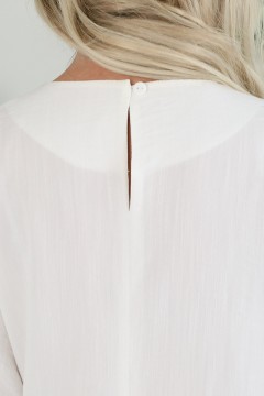 Платье длинное белое с карманами Wisell(фото4)