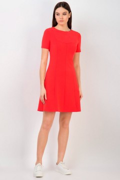 Платье короткое красного цвета 1.1.1.18.01.44.02592/181762 Incity(фото2)