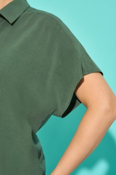 Рубашка летняя зелёного цвета Aquarel(фото3)