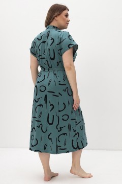 Халат на пуговицах с принтом 10042 Lika Dress(фото4)