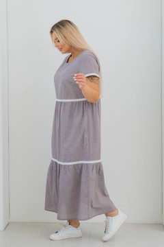 Платье длинное с широким воланом Novita(фото2)