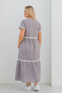 Платье длинное с широким воланом Novita(фото3)