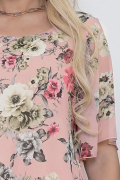 Шифоновая блузка с цветочным принтом 50 размера Avili(фото3)