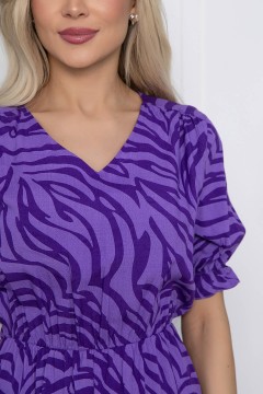 Платье фиолетовое из штапеля Lady Taiga(фото3)