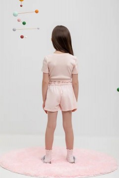 Шорты розового цвета для девочки КР 400688/зефир к483 шорты Crockid(фото4)