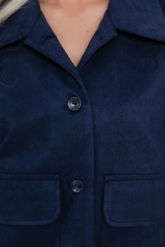 Жакет синий с накладами карманами Lady Taiga(фото3)
