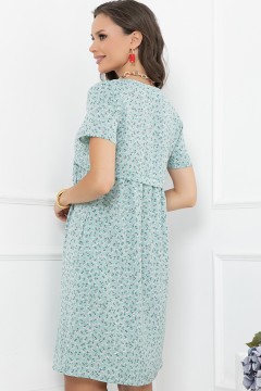 Платье летнее мятного цвета с карманами Bellovera(фото4)