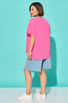 Блузка розовая с короткими рукавами Aquarel(фото3)