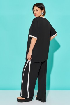 Костюм с брюками чёрного цвета Aquarel(фото4)