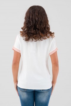 Блузка лёгкая комбинированная Serenada(фото4)