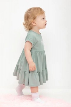 Платье с принтом для девочки КР 5859/холодная мята к475 платье Crockid(фото3)