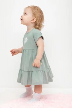Платье с принтом для девочки КР 5859/холодная мята к475 платье Crockid(фото2)