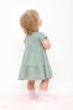 Платье с принтом для девочки КР 5859/холодная мята к475 платье Crockid(фото4)