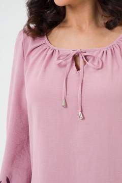Блузка розовая в стиле бохо Serenada(фото2)