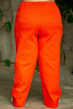 Джинсы оранжевые с застроченными стрелками Jetty-plus(фото4)