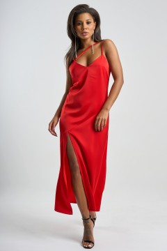 Платье-комбинация красного цвета Fly(фото2)