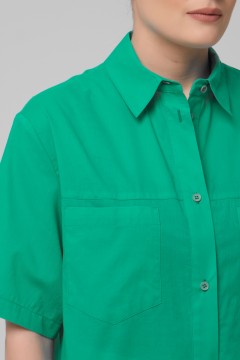 Рубашка зелёная из хлопка Priz(фото3)
