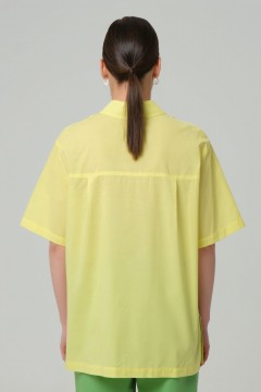 Рубашка ярко-жёлтая из хлопка Priz(фото4)