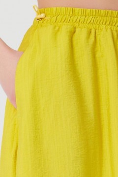 Юбка баллон ярко-жёлтого цвета с карманами Priz(фото4)