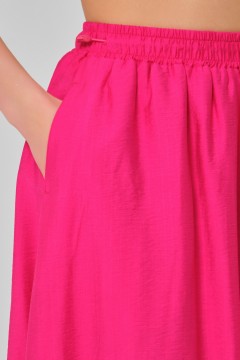 Юбка баллон ярко-розового цвета с карманами Priz(фото4)