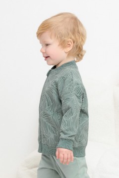 Куртка с принтом для мальчика КР 302410/зеленый мох,тропики к460 жакет Crockid(фото2)