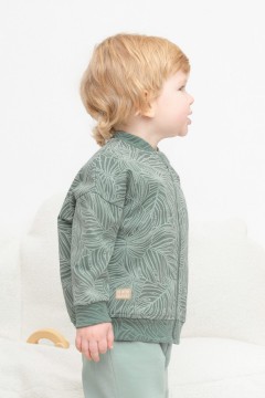 Куртка с принтом для мальчика КР 302410/зеленый мох,тропики к460 жакет Crockid(фото3)