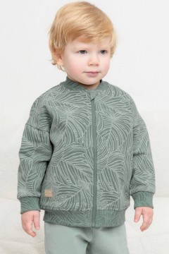 Куртка с принтом для мальчика КР 302410/зеленый мох,тропики к460 жакет Crockid