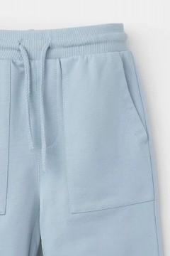 Брюки голубого цвета для мальчика КР 400661/пыльно-синий к472 брюки Crockid(фото5)