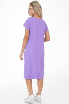 Платье летнее цвета лаванды с карманом Diolche(фото4)