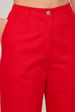 Джинсы прямые красного цвета Priz(фото3)