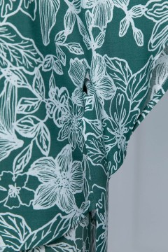 Костюм зелёный с принтом из блузки и юбки Lady Taiga(фото3)