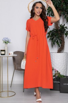Платье оранжевого цвета Lady Taiga(фото2)