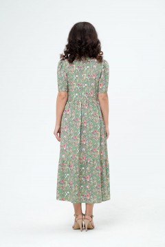 Платье длинное с цветочным принтом Serenada(фото3)