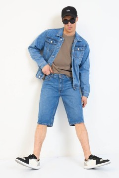 Шорты джинсовые с карманами 143535 F5 men(фото2)