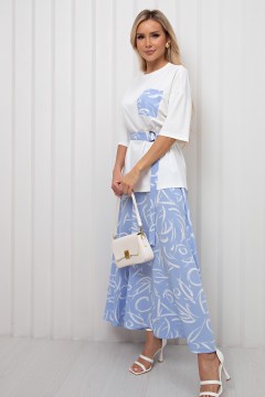 Костюм с длинной юбкой голубого цвета Дарьяна №5 Valentina(фото3)