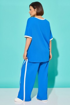 Костюм с брюками синего цвета Aquarel(фото4)