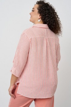 Блузка в полоску с разрезами Intikoma(фото4)