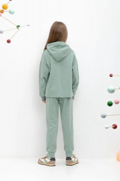 Брюки зелёного цвета для девочки КР 400547/холодная мята к479 брюки Crockid(фото3)