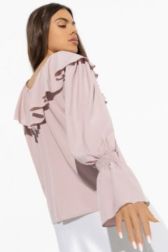 Блузка розовая с воланами Charutti(фото4)
