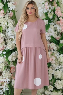 Платье трикотажное розового цвета Wisell