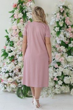 Платье трикотажное розового цвета Wisell(фото3)