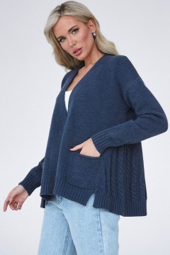 Кардиган без застёжки с карманами Happychoice
